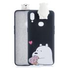 For Galaxy A10s Cartoon Shockproof TPU Protective Case with Holder(Big White Bear) - 1