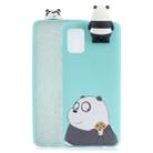 For Galaxy A51 Cartoon Shockproof TPU Protective Case with Holder(Bracket Striped Bear) - 1