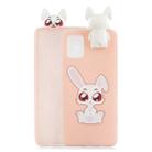 For Galaxy A81 Cartoon Shockproof TPU Protective Case with Holder(Big Eared Rabbit) - 1