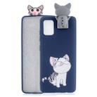For Galaxy A91 Cartoon Shockproof TPU Protective Case with Holder(Licking Cat) - 1