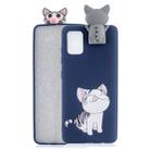 For Galaxy S20 Plus Cartoon Shockproof TPU Protective Case with Holder(Licking Cat) - 1