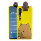 For Xiaomi Mi Note 10 Cartoon Shockproof TPU Protective Case with Holder(Bracket Brown Bear) - 1