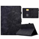 For 10 inch Tablets Peony Butterfly Embossed Leather Tablet Case(Black) - 1