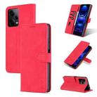 For Xiaomi Redmi Note 12 5G Global / China / Poco X5 AZNS Skin Feel Calf Texture Flip Leather Phone Case(Red) - 1