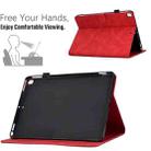 Peony Butterfly Embossed Leather Smart Tablet Case For iPad 10.2 2020/2019 / Air 10.5 2019(Red) - 5