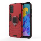 For Huawei Honor Play 4T Pro PC + TPU Anti-fall Protective Case with Magnetic Ring Holder(Red) - 1