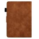 For Amazon Kindle Paperwhite 5 Peony Butterfly Embossed Leather Smart Tablet Case(Brown) - 3