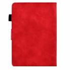 For Amazon Kindle Paperwhite 5 Peony Butterfly Embossed Leather Smart Tablet Case(Red) - 3