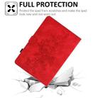 For Amazon Kindle Paperwhite 5 Peony Butterfly Embossed Leather Smart Tablet Case(Red) - 6