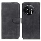 For OnePlus 11 5G KHAZNEH Retro Texture Flip Leather Phone Case(Black) - 1