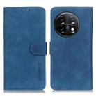 For OnePlus 11 5G KHAZNEH Retro Texture Flip Leather Phone Case(Blue) - 1