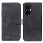 For OnePlus Nord CE 3 Lite KHAZNEH Retro Texture Flip Leather Phone Case(Black) - 1