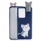 For Huawei P40 Cartoon Shockproof TPU Protective Case with Holder(Licking Cat) - 1