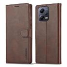 For Xiaomi Redmi Note 12 Pro 5G/Poco X5 Pro LC.IMEEKE Calf Texture Horizontal Flip Leather Case(Brown) - 1