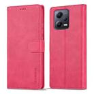 For Xiaomi Redmi Note 12 Pro+ LC.IMEEKE Calf Texture Horizontal Flip Leather Case(Red) - 1