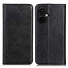 For OnePlus Nord CE 3 Lite Magnetic Crazy Horse Texture Leather Phone Case(Black) - 1