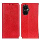 For OnePlus Nord CE 3 Lite Magnetic Crazy Horse Texture Leather Phone Case(Red) - 1