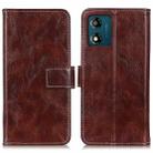 For Motorola Moto E13 4G 2023 Retro Crazy Horse Texture Leather Phone Case(Brown) - 1