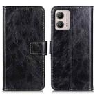 For Motorola Moto G53 5G Retro Crazy Horse Texture Leather Phone Case(Black) - 1