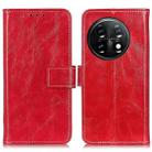 For OnePlus 11 5G Retro Crazy Horse Texture Leather Phone Case(Red) - 1