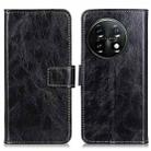 For OnePlus 11 5G Retro Crazy Horse Texture Leather Phone Case(Black) - 1