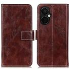 For OnePlus Nord CE 3 Lite Retro Crazy Horse Texture Leather Phone Case(Brown) - 1