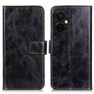 For OnePlus Nord CE 3 Lite Retro Crazy Horse Texture Leather Phone Case(Black) - 1