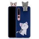 For Xiaomi Mi 10 Cartoon Shockproof TPU Protective Case with Holder(Licking Cat) - 1