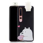 For Xiaomi Mi 10 Cartoon Shockproof TPU Protective Case with Holder(Big White Bear) - 1