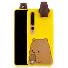 For Xiaomi Mi 10 Cartoon Shockproof TPU Protective Case with Holder(Bracket Brown Bear) - 1