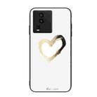 For vivo iQOO Neo7 Colorful Painted Glass Phone Case(Golden Love) - 1