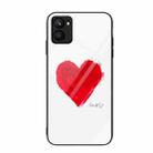 For Realme C33 Colorful Painted Glass Phone Case(Love) - 1