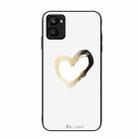 For Realme C33 Colorful Painted Glass Phone Case(Golden Love) - 1