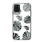 For Realme C33 Colorful Painted Glass Phone Case(Banana Leaf) - 1