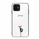 For Honor Play6C Colorful Painted Glass Phone Case(A Flower) - 1