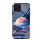 For Honor Play6C Colorful Painted Glass Phone Case(Moon Hill) - 1