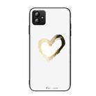 For Samsung Galaxy A04 Colorful Painted Glass Phone Case(Golden Love) - 1