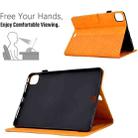 For iPad Pro 11 2018 / 2020 / 2021 Rhombus Embossed Leather Smart Tablet Case(Khaki) - 3