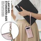 For Samsung Galaxy S10+ RFID Card Slot Leather Phone Case with Long Lanyard(Rose Gold) - 4