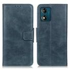 For Motorola Moto E13 4G 2023 Mirren Crazy Horse Texture Leather Phone Case(Blue) - 1