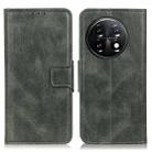 For OnePlus 11 5G Mirren Crazy Horse Texture Leather Phone Case(Dark Green) - 1