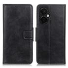 For OnePlus Nord CE 3 Lite Mirren Crazy Horse Texture Leather Phone Case(Black) - 1