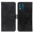 For Motorola Moto E13 4G 2023 Magnetic Crocodile Texture Leather Phone Case(Black) - 1