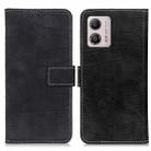 For Motorola Moto G53 5G Magnetic Crocodile Texture Leather Phone Case(Black) - 1