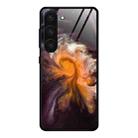 For Samsung Galaxy S23+ 5G Marble Pattern Glass Phone Case(Typhoon) - 1