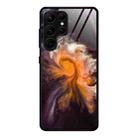 For Samsung Galaxy S23 Ultra 5G Marble Pattern Glass Phone Case(Typhoon) - 1