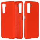 For Huawei Nova 7 SE Solid Color Liquid Silicone Dropproof Full Coverage Protective Case(Red) - 1