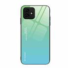 For Honor Play6C Gradient Color Glass Phone Case(Green Cyan) - 1