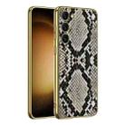 For Samsung Galaxy S23+ 5G GKK Crocodile Texture Electroplating PU Protective Phone Case(Python) - 1