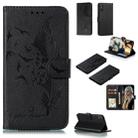 For Huawei Enjoy 10e Litchi Texture Feather Embossing Pattern Horizontal Flip Leather Case with Holder & Card Slots & Wallet & Photo Frame & Lanyard(Black) - 1